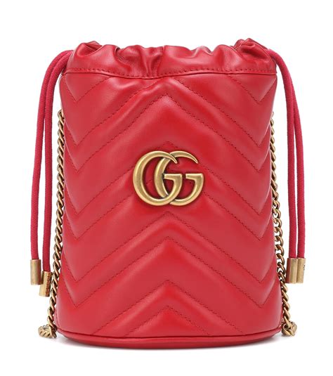 gg marmont mini bucket bag